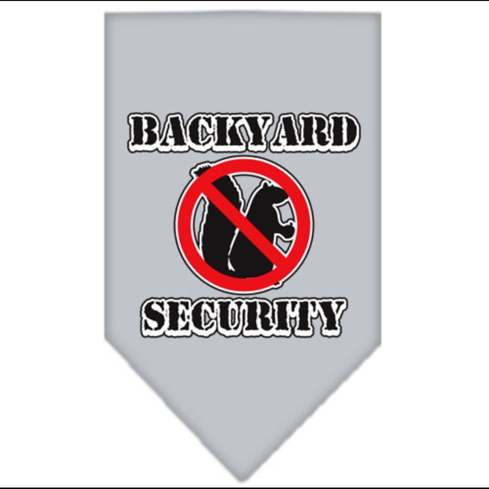 Backyard Security Pet Dog Bandana Small Large